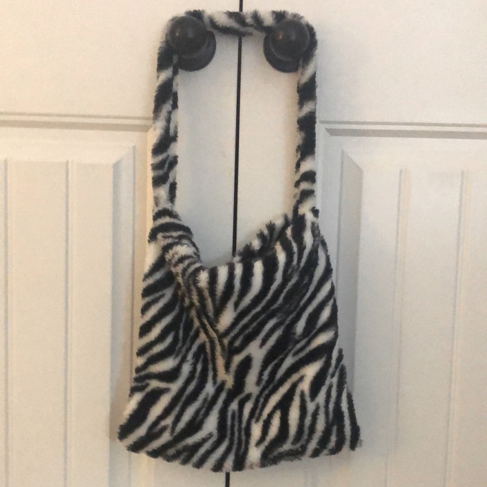 Cute Pinterest y2k zebra print tote bag